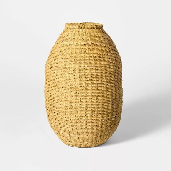 Threshold Studio McGee 16" Elephant Grass Woven Floor Vase Natural - Target - Picture 1 of 6